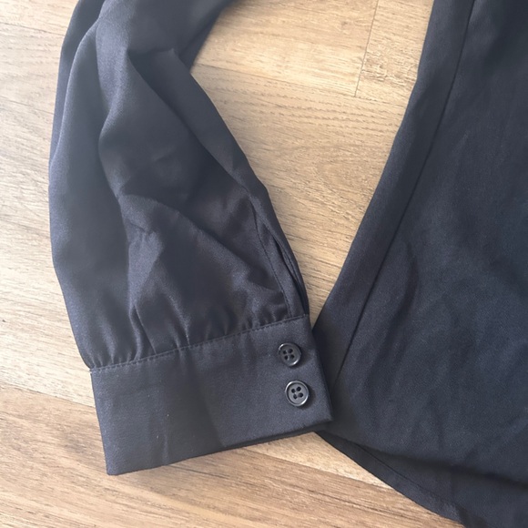 JustFab Woman’s Sheer Wrap Blouse- EUC - Picture 10 of 12